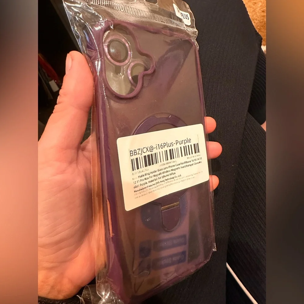 IPhone Case For 16 Plus With Magsafe Wireless Hard Bumper Cover Purple
